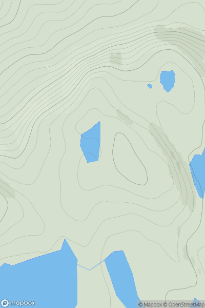 Thumbnail image for Sithean Mor [Durness to Loch Shin] showing contour plot for surrounding peak